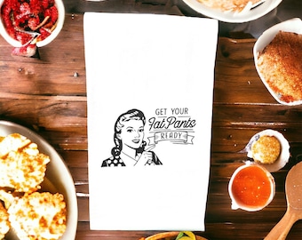 Flour sack tea towel - Fat pants