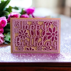Carte de voeux faite main - Joyeux anniversaire