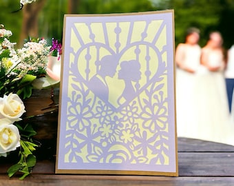 Handmade greeting card - Wedding