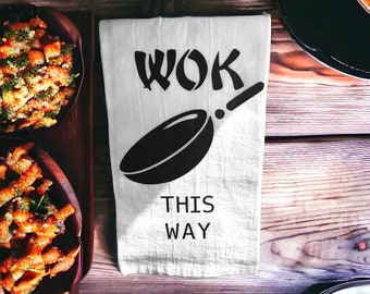 Flour sack tea towel - Wok