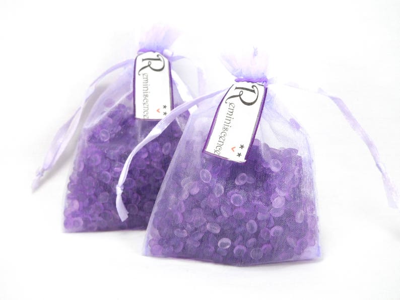 Scented Sachets Set of 2 Organza Bag Sachets Fragrance Blend-Reminiscence Fragrance Beads Aroma Beads