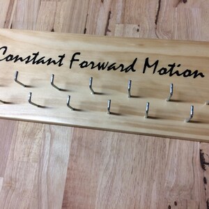 Running Medal Holder &quot;Constant Forward Motion&quot; (Customizable)