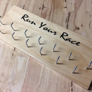 Running Medal Holder &quot;Run Your Race&quot; (Customizable)