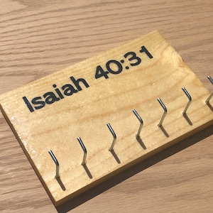 Running Medal Holder &quot;Isaiah 40:31&quot; (Customizable)
