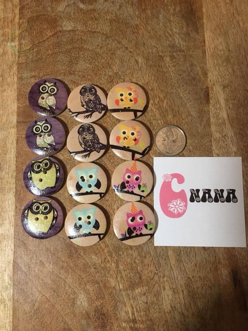 Mixed color Flowers house Buttons Wooden Fit Sewing Scrapbooking DIY craft 27mm
