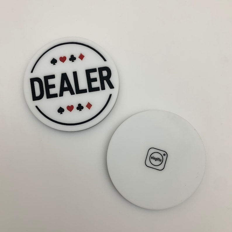 Poker Dealer Button Etsy