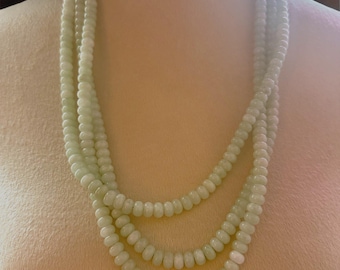 3 Strand Jade Adjustable Necklace