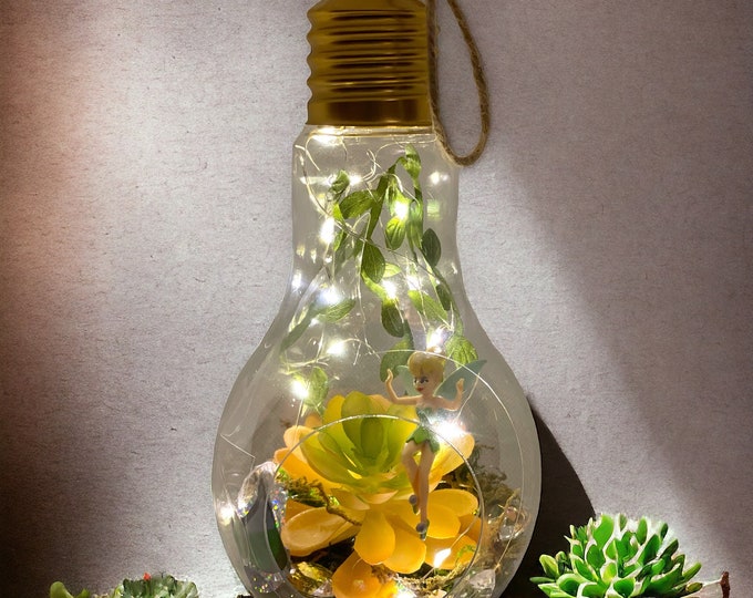 Unique Table Gifts Fairy Lightbulb Terrarium