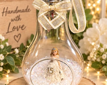 Quinceanera 15th Birthday Light Bulb Keepsake Ornament