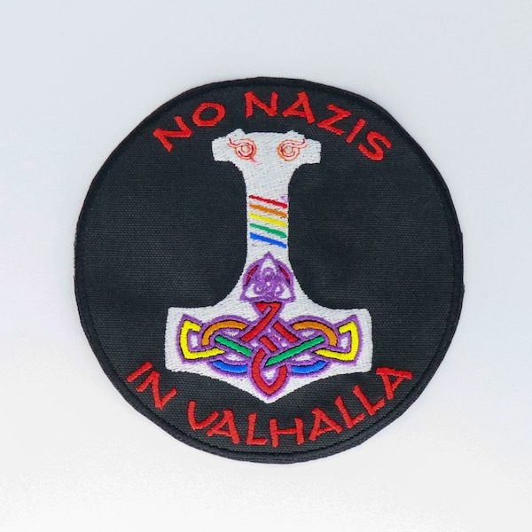 No Nazis In Valhalla antifascist antifa Mjolnir Pride Asatru Thor