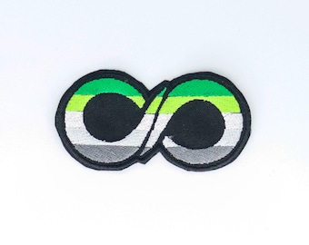 Pride Flag Infinity Symbol Embroidered Patch: LGBTQ+ Neurodiverse Pride