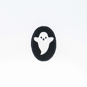 Spooky Ghost Patch: Halloween Goth Applique