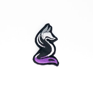 Pride Fox Embroidered Patch: LGBTQIA+ Flag Colors