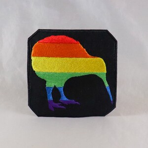 Pride Kiwi patch lgbtqipa lgbtq queer pride lgbt gay bisexual pansexual trans transgender asexual aromantic genderfluid genderqueer