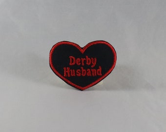 Roller Derby Spouse Husband Wife or Widow embroidered patch roller derby skate