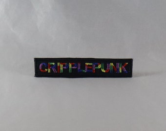 Cripplepunk patch disability pride chronic illness encouragement gift wheelchair disabled patch