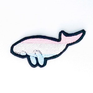 Pride Manatee Embroidered Patch: LGBTQIA+ Flag Sea Life