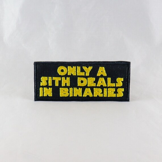 Only A Sith Deals in Binaries Non-binary Pride Patch Star | Etsy