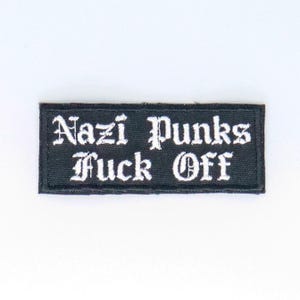 Nazi Punks F*ck Off Patch