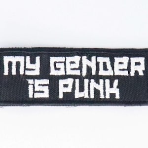 Transgender Pride My Gender Is Punk Patch trans lgbt lgbtq queer pride