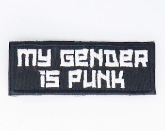 Transgender Pride My Gender Is Punk Aufnäher trans lgbt lgbtq queer Pride