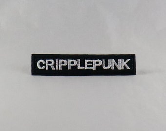 Toppa Cripplepunk, regalo di incoraggiamento per disabili in sedia a rotelle, orgoglio per le malattie croniche