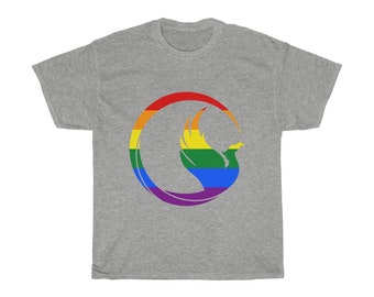 Rainbow Gay Pride Phoenix Unisex Short-Sleeve T-Shirt lgbt lgbtq lgbtqipa queer gay pride queer pride