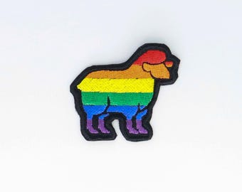 Pride Schafe Aufnäher: LGBTQIA + Pride Flagge