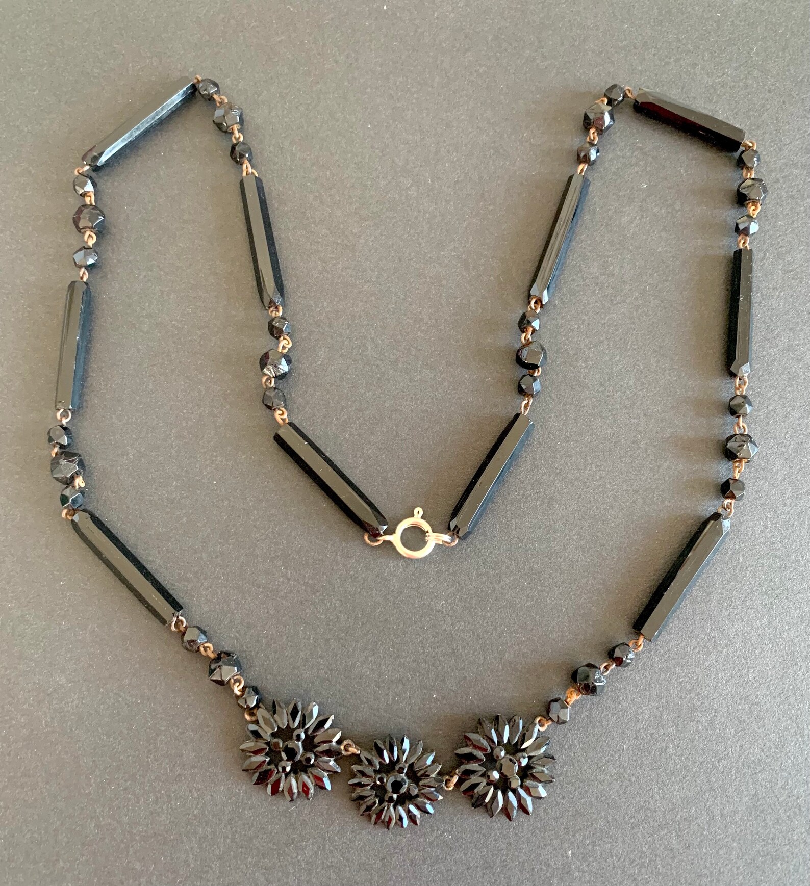 Victorian French Jet Necklace Etsy