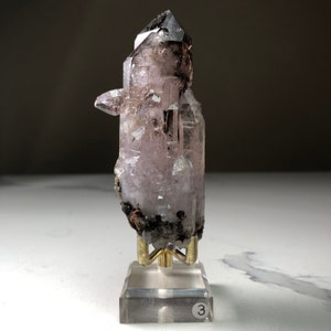 Shangaan Amethyst Scepter: Double Terminated Smoky Quartz from Zimbabwe