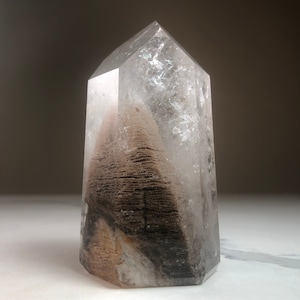 Lodolite Quartz Tower: Phantom Inclusion Crystal from Brazil