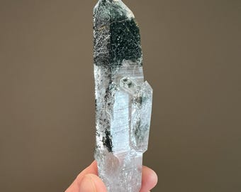 Himalayan Quartz | Natural DT Clear Quartz Point with Chlorite