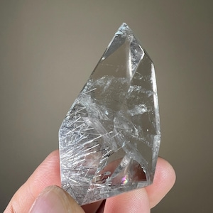 Rutilated Quartz | Clear Quartz Crystal with Rutile Inclusions | Inclusion Quartz Point