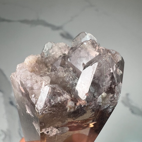 ゴールドルチルを内包した両端スモーキークォーツポイント - Etsy 日本