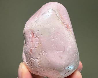 ピンクオパールパームストーン｜オーストラリア産研磨済み鉱物標本