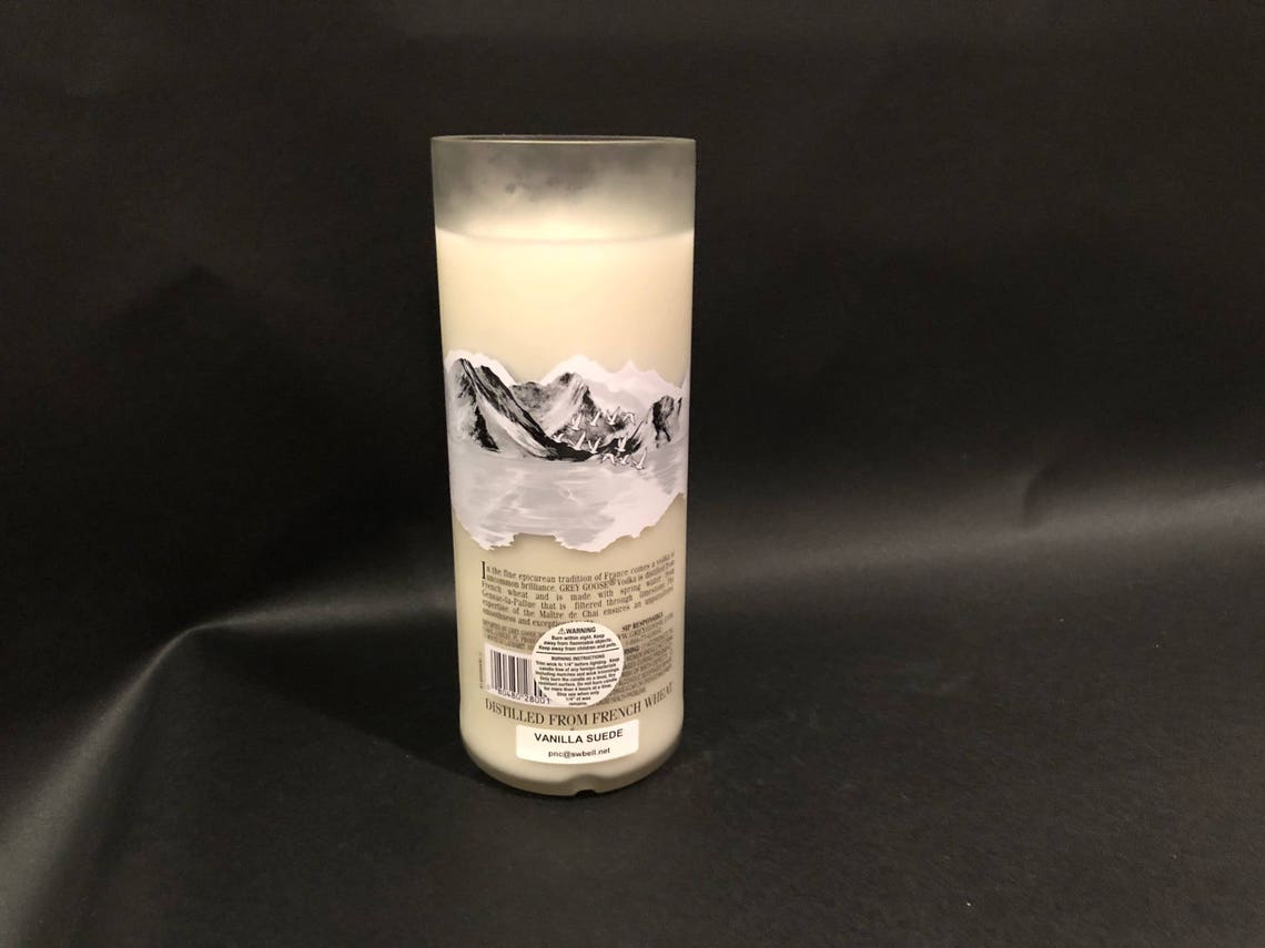 Large Grey Goose Candle 1 Liter Grey Goose Vodka Soy Candle/1 Etsy