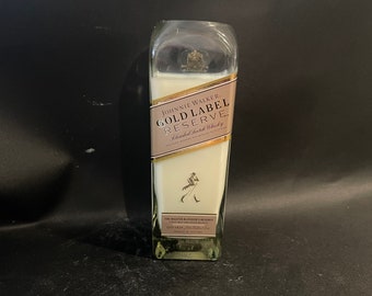 Johnnie Walker Candle/25oz Johnnie Walker Gold Label  Candle/Johnnie Walker Scotch Gift/Decor WHISKEY BOTTLE Candle/Johnny Walker