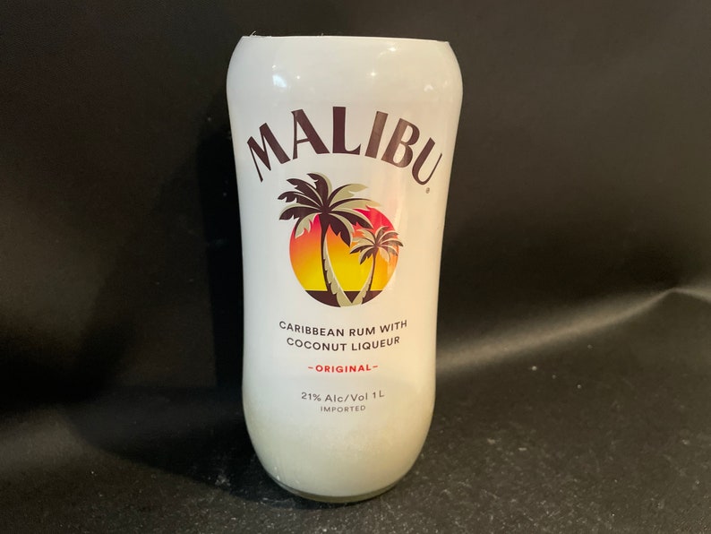 Malibu Rum Candle/large 1 Liter Malibu Rum BOTTLE Soy Candle1 Etsy