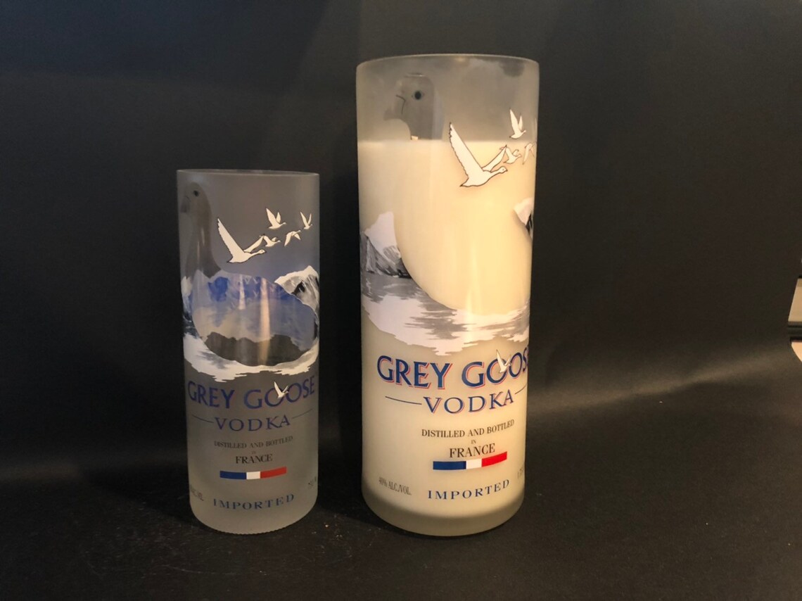 Huge Grey Goose Candle/1.75l Grey Goose Vodka Bottle Soy Etsy