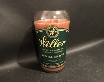 Weller Bourbon Whiskey Candle/Old Weller Special Reserve Bourbon Whiskey Bottle Soy Candle 750ML. SEE DISCLAIMER BELOW