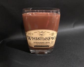 Whistle Pig Candle/Whistle Pig 10 Year Rye Whiskey BOTTLE Soy Candle . 750ML. Made To Order !!!!!