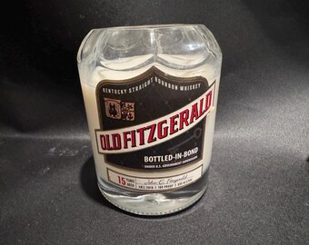 Old Fitzgerald Candle/Old Fitz 15 Year BIB Bourbon Whiskey Bottle Soy Candle/Very Rare Bottle. KY Bourbon Whiskey Candle. Heavenhill