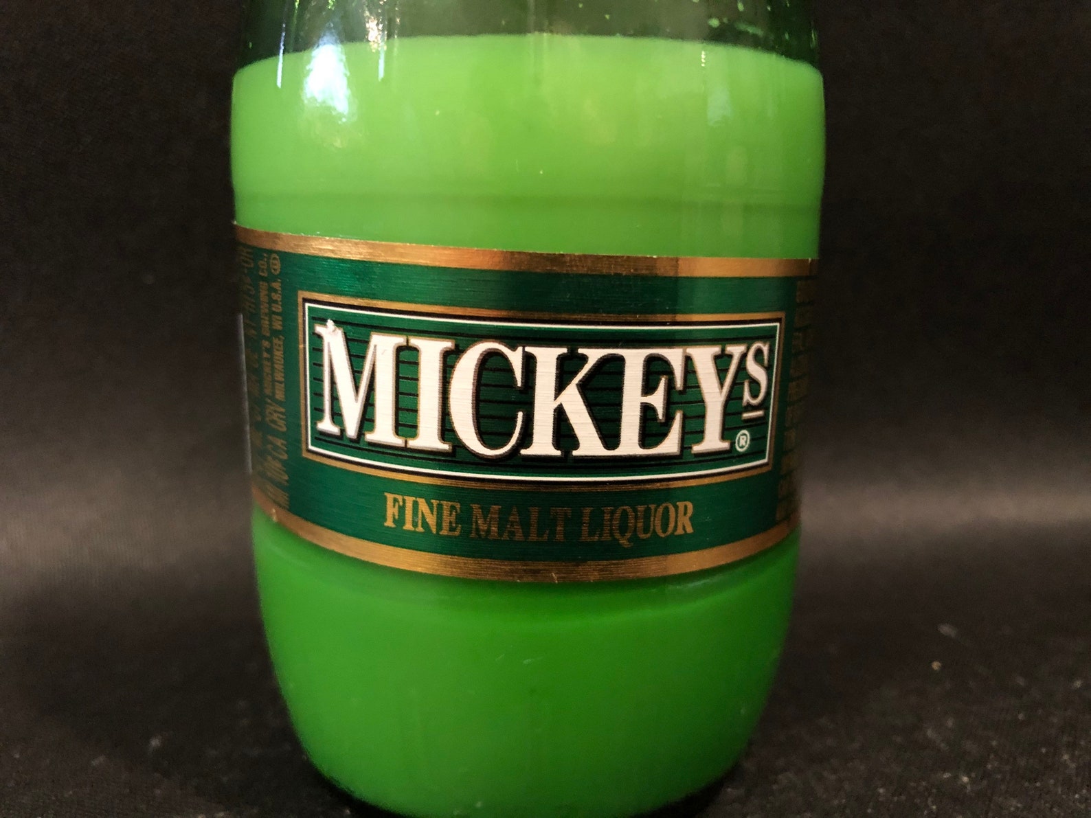 Mickey's Beer Bottle Candle./mickey's Wide Mouth Beer Etsy
