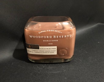 Woodford Reserve Candle/Woodford Double Oaked Bourbon Whiskey Bottle  Soy Candle. 750ML 21oz. Made To Order