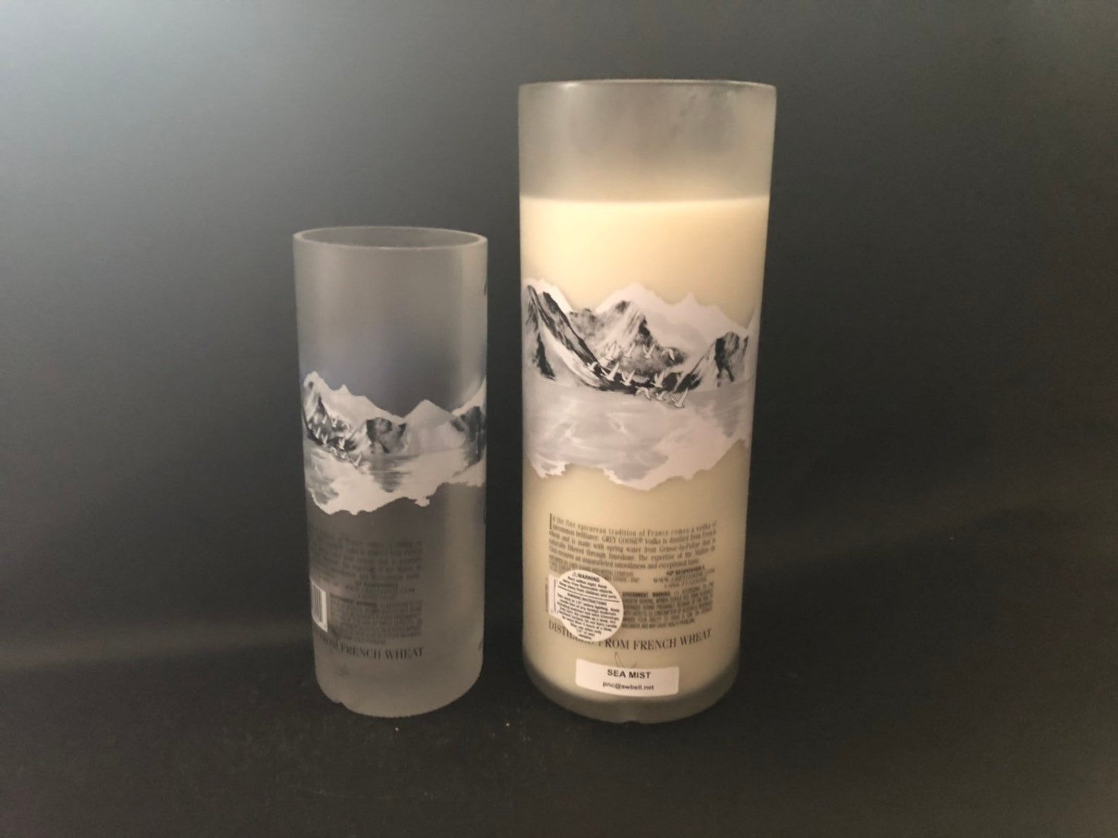 Huge Grey Goose Candle/1.75l Grey Goose Vodka Bottle Soy Etsy