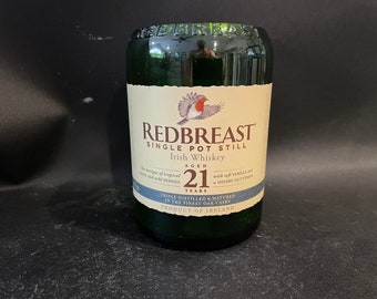 21 Yr Redbreast Candle.RARE Redbreast 21 Year Irish Whiskey Bottle Soy Candle. 750ML. Made To Order !!!!!!!