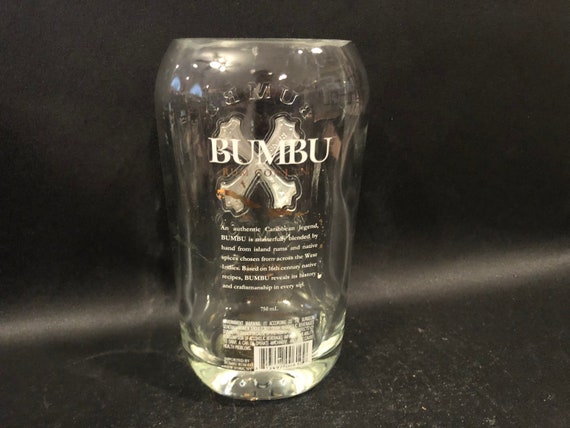 Upcycled Bumbu Rum Creme Bottle Candle 