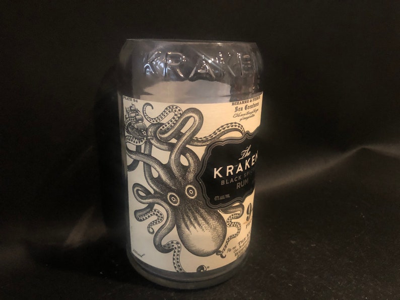 The Kraken Rum Candle/kraken Spiced Rum BOTTLE Soy Candle. Etsy
