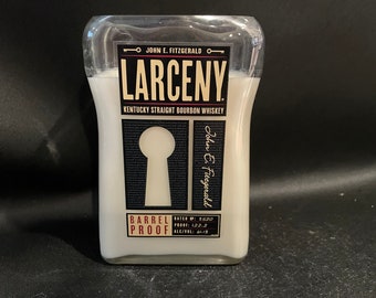 Larceny Candle/Larceny Barrel Proof Bourbon Whiskey Bottle Soy Candle 750ML/Made To Order/Heaven Hill Distillery