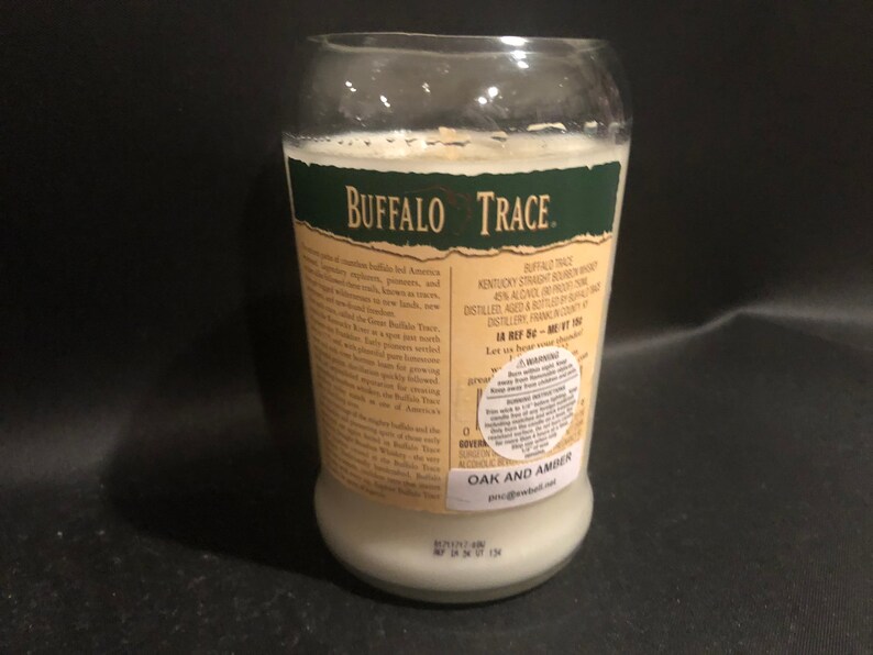 MyBigFatGreekCandle Buffalo Trace Bourbon Whiskey Candle - Thumbnail 4